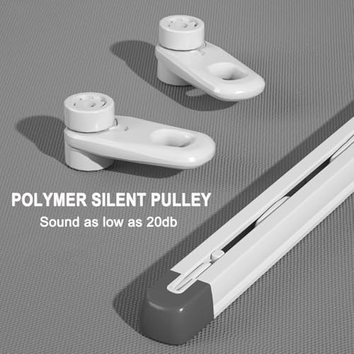 Riel telescópico de pared con longitud extensible adaptable para salones modernos 8