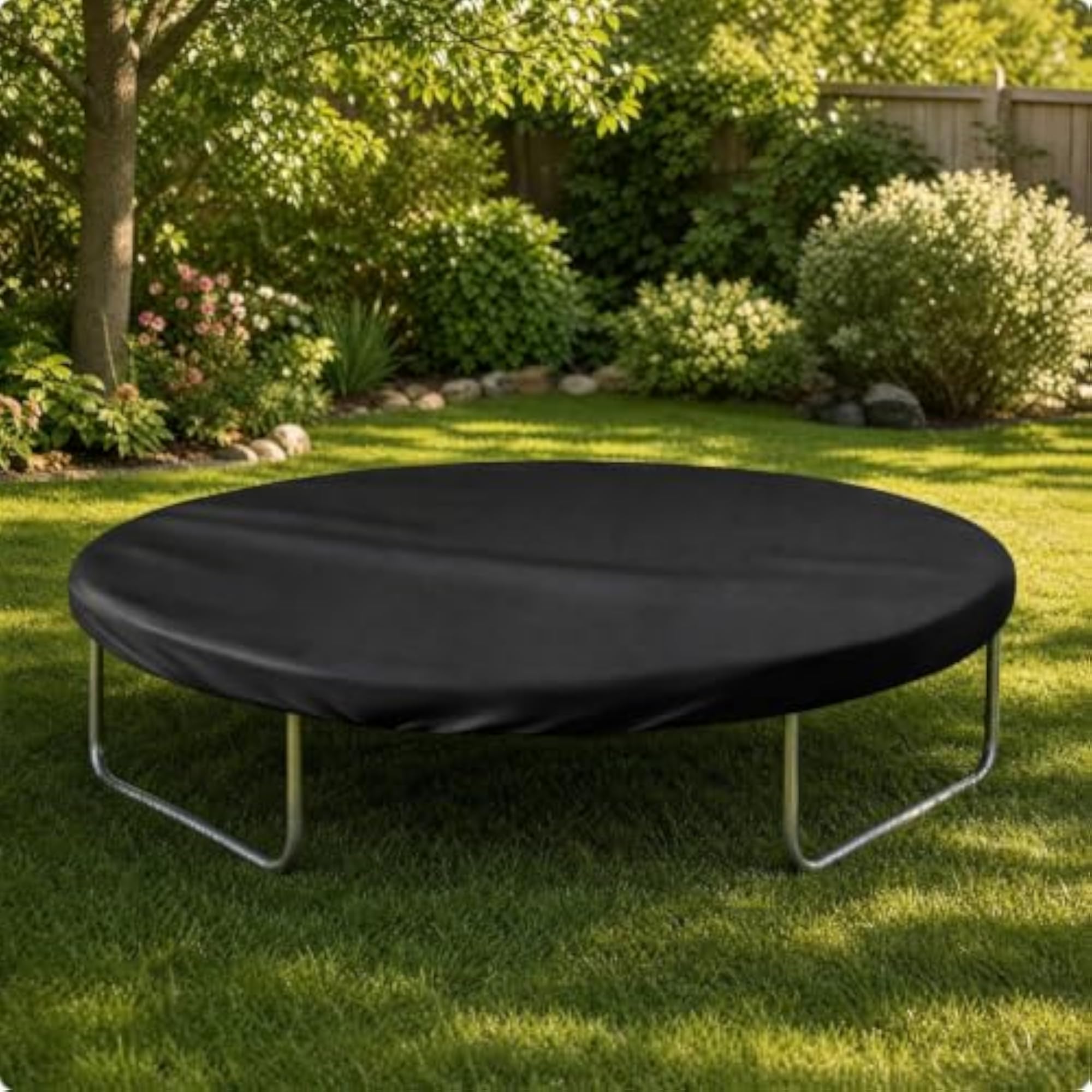 Water-Resistant Round Trampoline Safeguarding Cover