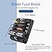 deemars 12V Fuse Block, Waterproof 6 Way Fuse Box with LED Indicator for 12V/24V Automotive Golf Cart Truck Car Boat Marine RV Motorcycle