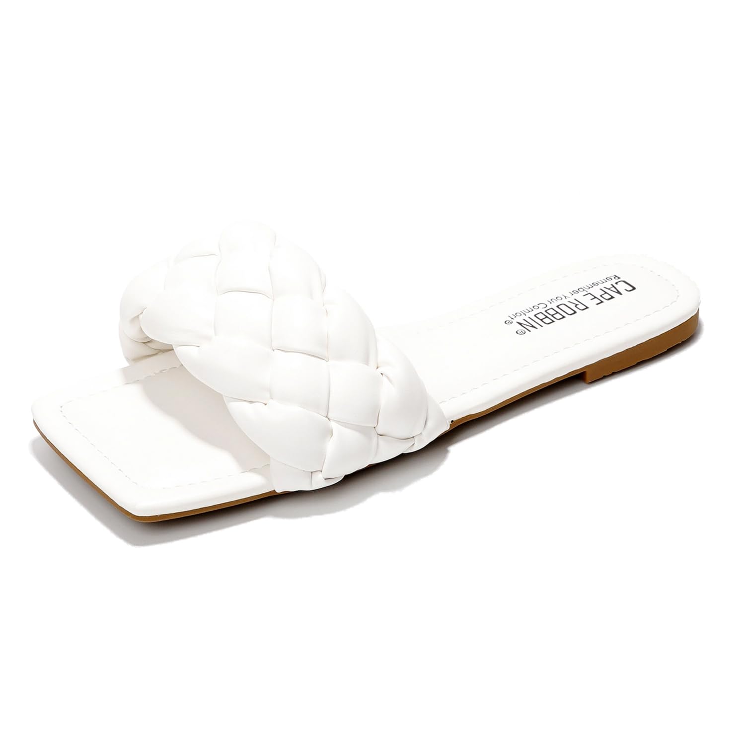 Cape Robbin Women's Braided Mules - Comfort Slip-On, Square Toe with Woven Rattan & Leather Design (Vagabond)​