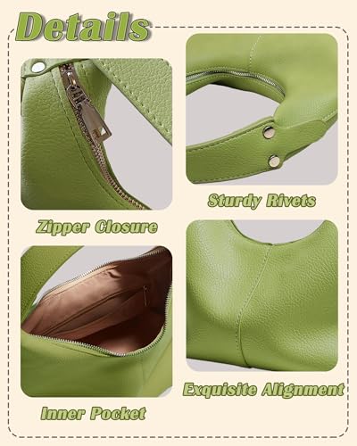 Image of Small Purse for Women Vegan Leather Mini Shoulder Bag Cute Hobo Handbags Clutch Purse