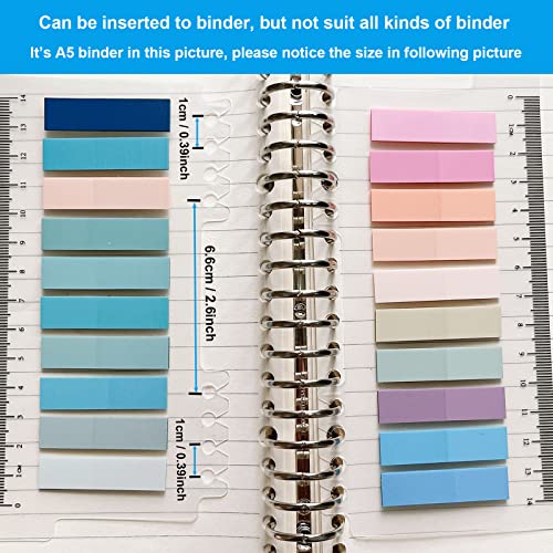 2400 Pcs Morandi Sticky Tabs, 12 Sheets Sticky Index Tabs, Book Tabs, Page Markers, Colorful Book Annotating Tabs, Page Tabs, Sticky Flags, Transparent Sticky Note Tabs, File Index Tabs With Ruler #TOP4