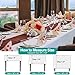 EMART 6 Pack Rectangle Table Cloth, 60 x 102 inch White 100% Polyester Thickened Fabric for Banquet Wedding Party Rectangular Tablecloths, Stain Resistant and Washable