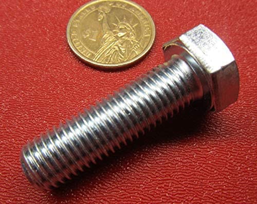 Class 8.8 Zinc Steel Bolts FT M12 x 1.5 mm x 40 mm Long 10 pcs.