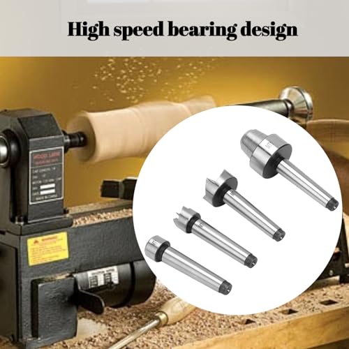Kit de 4 piezas MT1 Centro vivo para torno de madera miniatura 6