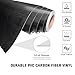 Yescom 5x100 FT 4D Carbon Fiber Vinyl Wrap Roll for Car with Air Release Film UV Resistant Sticker Vehicle Laptop Black