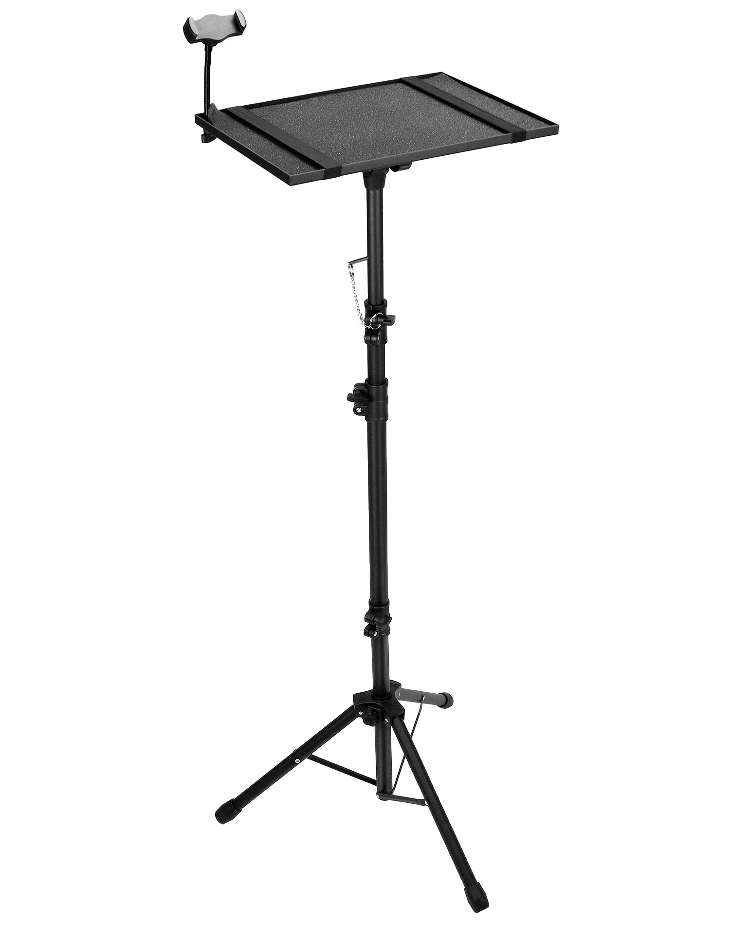 QWORK® Soporte Pliable para Proyectores, Laptops y Cámara, Regulable en Altura 58cm-160cm, Inclinación de 180°