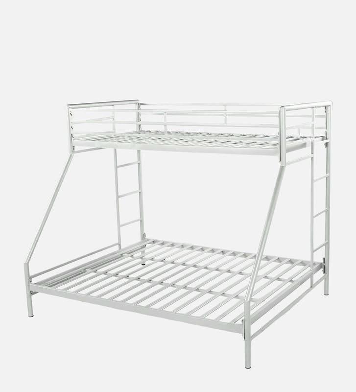 Image of Twin Over Twin Metal Bunk Bed | Bunk Bed Without Storage for Kids & Adult | Double Decker Cot for Kids Room | Space-Saving | Metal Bunker Cot (Mattress Not Included) (Multicolor)