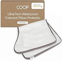 Vista 8 de Coop Home Goods - Fundas protectoras de almohada hipoalergénicas con zíper, 2 unidades, funda de rayón derivado de bambú, lavable a máquina