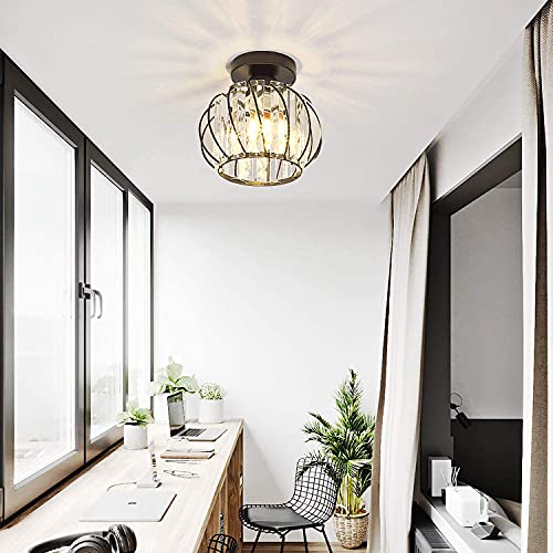 Lampadario da soffitto in cristallo moderno, 12 W