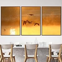 3 Piece Framed Canvas Wall Art Birds Canvas Prints Home Artwork Decoration for Living Room,Bedroom - 16