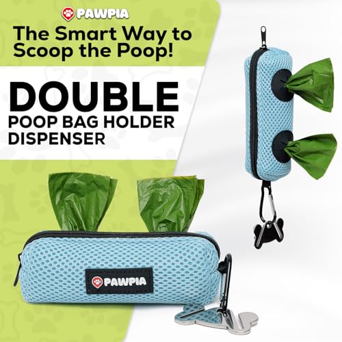 Image of Dog Poop Bag Dispenser (Sky Blue, 1 Count (Pack of 1))
