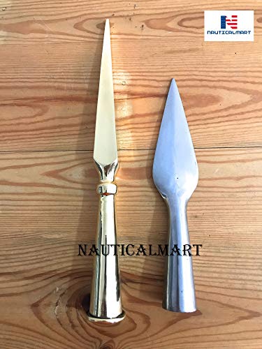 Greek Steel Spearhead and Brass Sauroter Buttcap Set