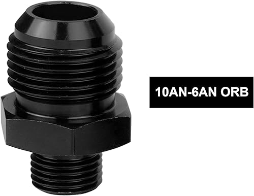 Miniatura 10 de Adaptador de riel de combustible macho 6AN Flare a 6AN ORB, adaptador de manguera de línea de combustible de aluminio, accesorios de sistema de