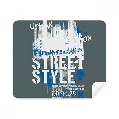 Chiffon de nettoyage écran téléphone tactile et tablette microfibre graffiti (Lot de 2)