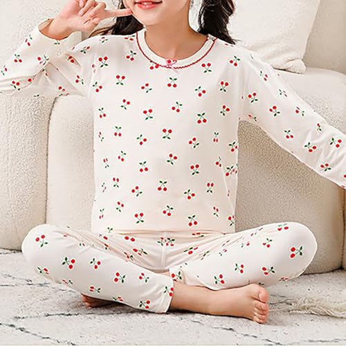 𝐏a𝐣amas for Toddler Boys Girls Soft Cotton Kids Cartoon Print 𝐋oun𝐠ewear Comfort Long Sleeve 𝐒lee𝐩wear with Pants2