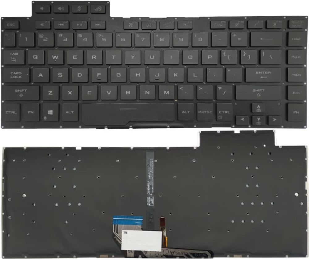 New Backlit US Keyboard for ASUS ROG GU502 GU502G GU502GU GU502GV GU502GW GU502LU GU502DU GU502DU GU502LV GU502LW English Black