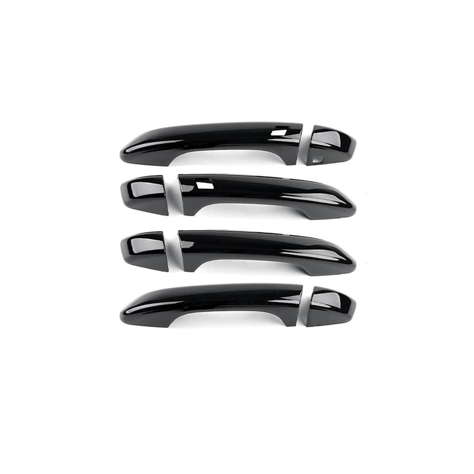 Fixcor Bright Black Carbon Fiber Style Exterior Door Handle Cover Trim Accessories For Kia For Stinger 2018 2019 2020 2021 2022(Bright Black)