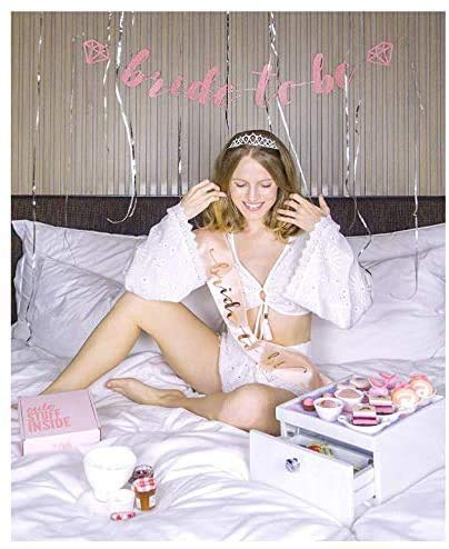 XCHAI Rose Gold Pink Bachelorette Party Decorations Kit - Bridal Shower Supplies | Faixa de Noiva pa