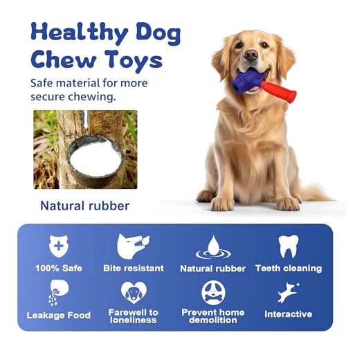 Dog Chew Toys for Aggressive Chewers, Dog Toys for Aggressive Chewers, Natural Rubber Dog Toys for Medium Large Dogs, Large Dog Toy, Durable Dog Toy, Indestructible Dog Toys - Image 3