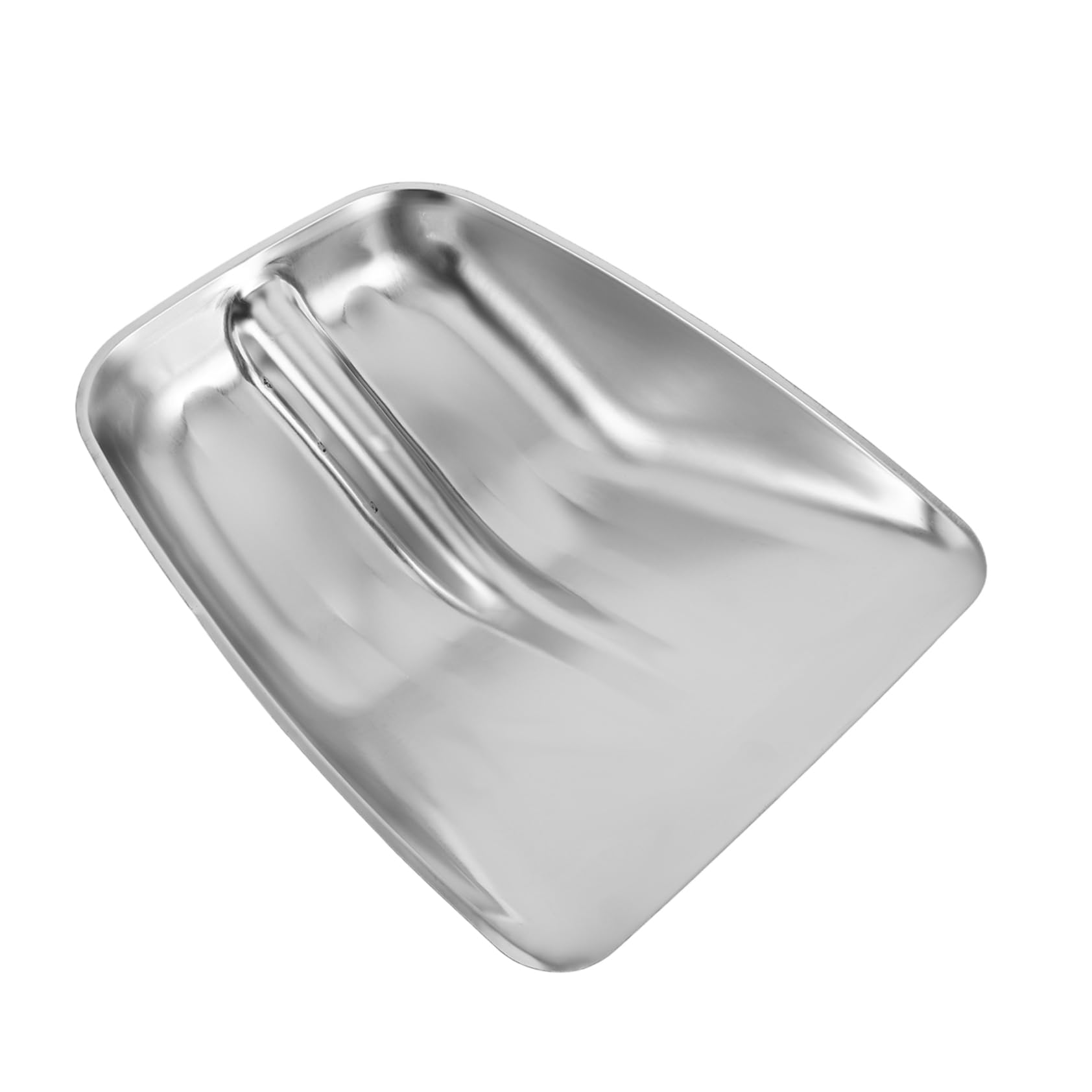 Mipcase Testa di Pala da Neve in Acciaio Inossidabile Argento, Design Efficiente e Facile Installazione, per Rimozione Neve e Gestione Cereali All'aperto