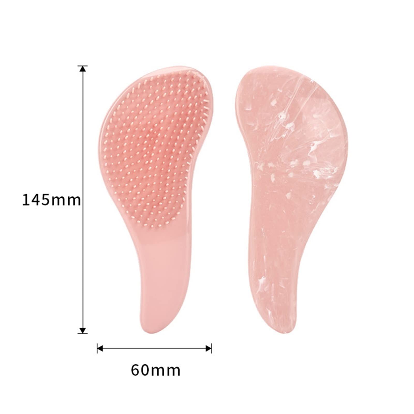 DieffematicSZ Grzebień Textured Soft Tooth Hair Without Knotting Hairdressing Comb Plastic Comb