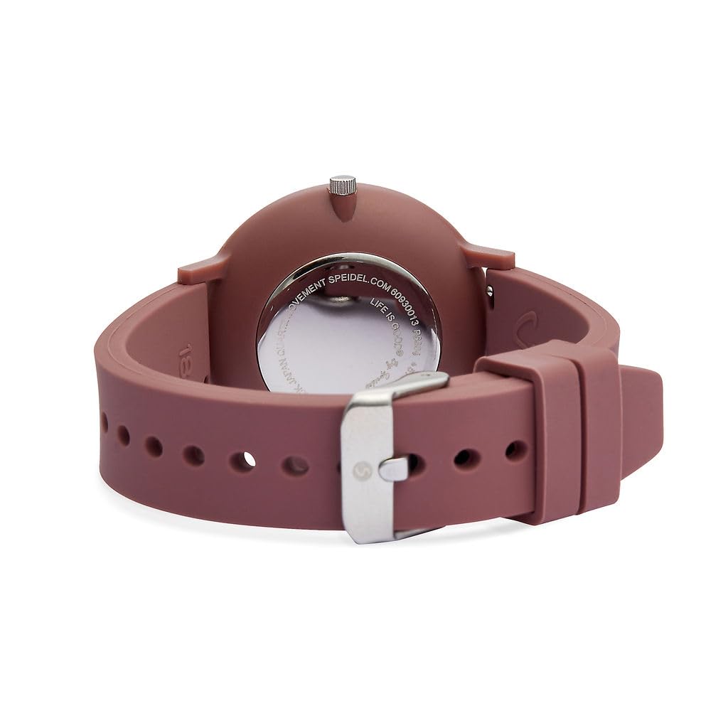 Speidel Life is Good 40mm Watch, Comfortable Silicone Strap, Lightweight Matte Case, Easy to Read Dial with Fun Graphic Designs, Casual Everyday Watch - 4