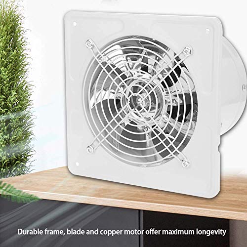 Aramox Extractor de pared de 40 vatios y 220 V, apertura de ventilación de ventana de bajo ruido para baño, cocina (blanco)