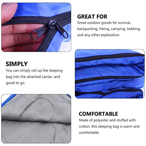 BESPORTBLE Saco de dormir para acampar, para mochileiros, para clima frio, para todas as estações, c