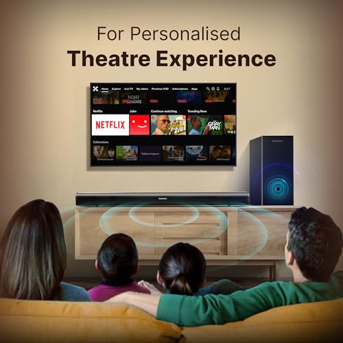 Image of CrossBeats Blaze B1100 5.1 Dolby Home Theater Speaker 625W for TV [2026 Launch] Subwoofer Satellite Speakers, Soundbar for Smart TV |Bluetooth Sound bar Music System Home Theatre (Metallic)