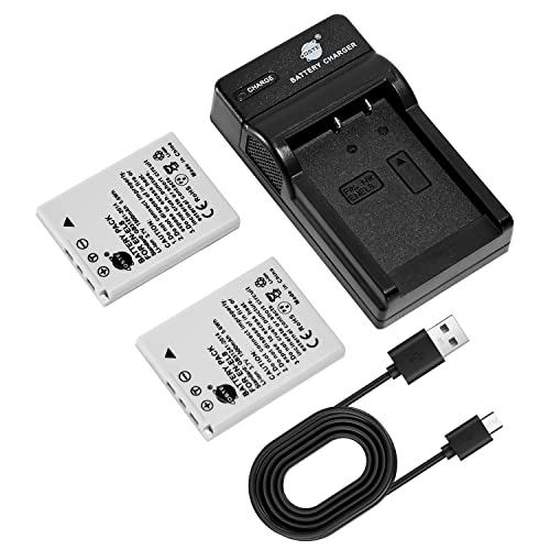 DSTE 2PCS EN EL8 ENEL8 Batería y Cargador Compatible con Coolpix P1, P2, S1, S2, S3, S5, S6, S7, S8, S9, S50, S51
