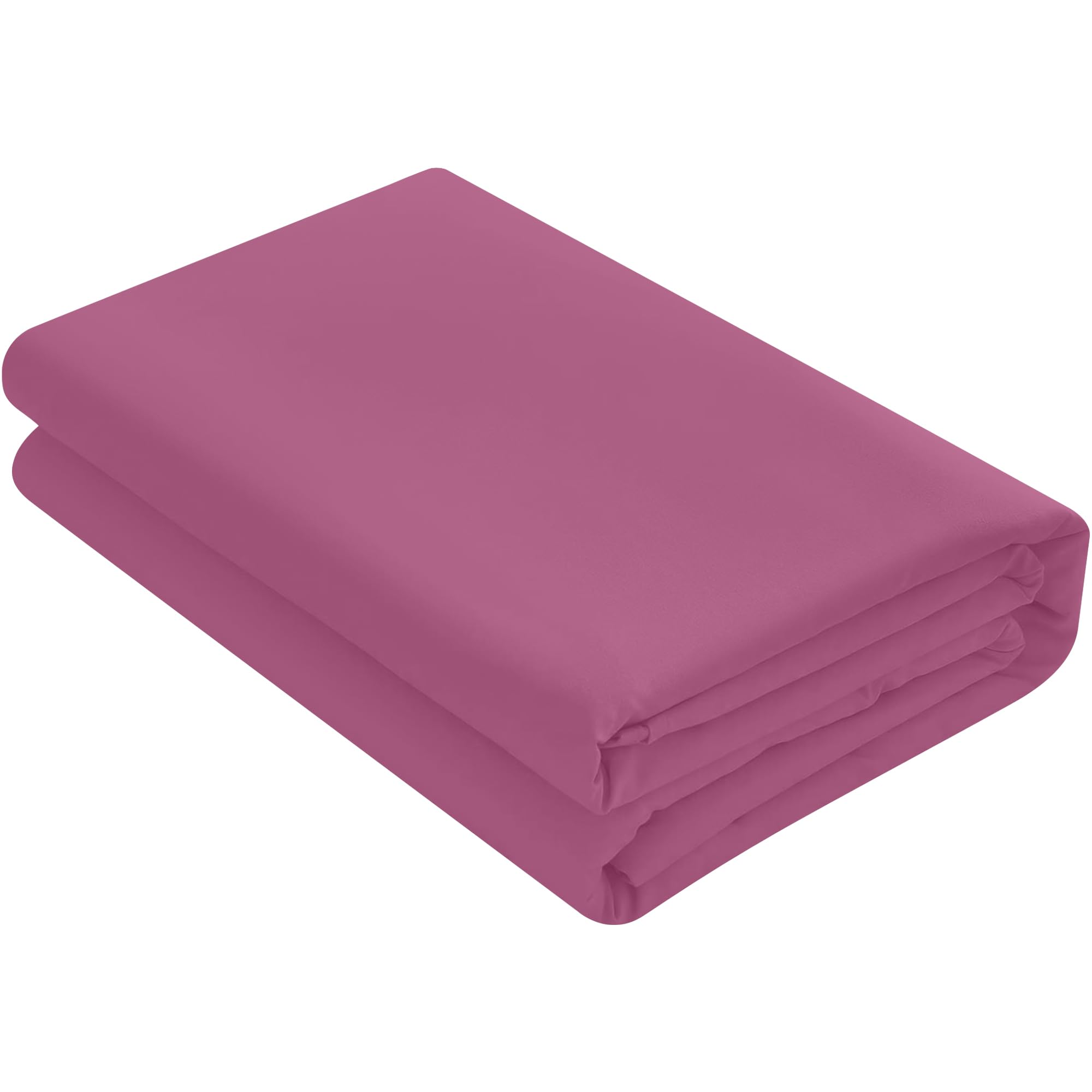 Home Ace Fuchsia Non Iron Percale Flat Sheet King Size Bed 180 Thread Count 100% Poly Cotton Top Sheets Kingsize Bedding, Polycotton King Size Bed Sheet, Kingsize Bed Cotton Flat Sheet