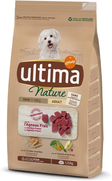 Ultima Nature – Pienso para perros adultos mini cordero 1,25 kg.
