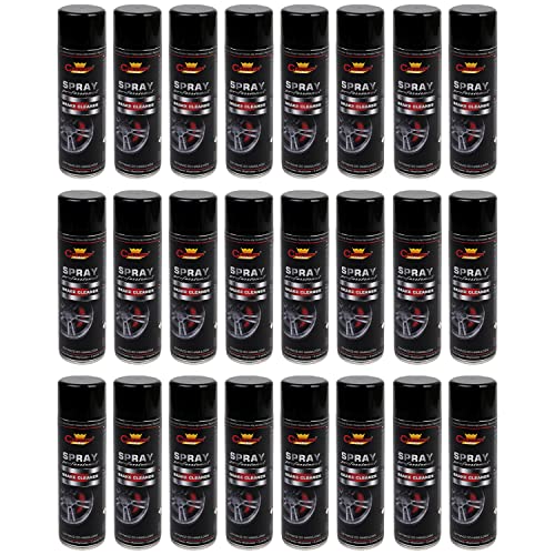 Brake Cleaner 500 mL - Brake & Clutch Cleaning Spray - Anti-Corrosion & Anti-Rust Protection Aerosol Spray - Cleans Cars, Vans, Motor Bikes, Go Karts (24 Cans – 12000 mL)