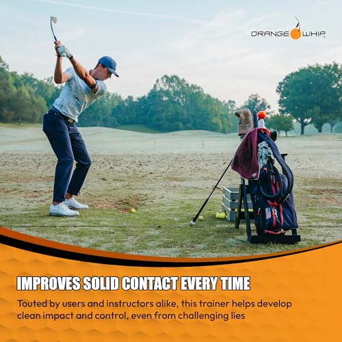Image of Orange Whip Wedge Golf Short Game Swing Trainer Aid - Made in USA, 35.5 inch