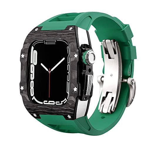 Kit Modification Apple Watch 8 45mm en Fibre de Carbone de Luxe
