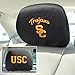FANMATS 14773 Southern California Trojans Embroidered Head Rest Cover Set - 2 Pieces