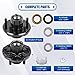 YEOPGYEON 2 Sets Trailer Hub Kit 5 Bolt 4.5 for 2000 lbs Trailer Axles 1
