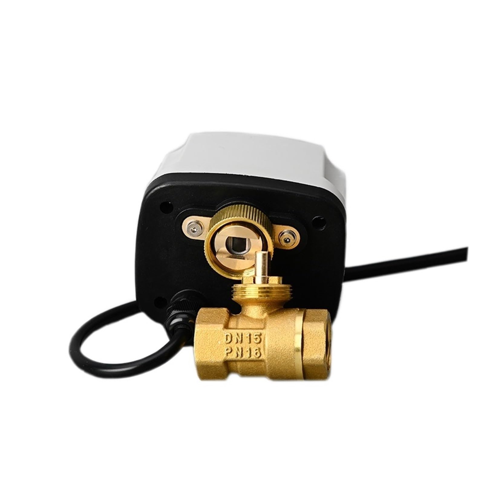 Válvula de bola motorizada a prueba de agua, válvula de bola eléctrica de latón de 3 cables y 2 controles, Motor de Metal de gran torsión for medio de agua, Gas y aceite Piezas de válvulas de apertura