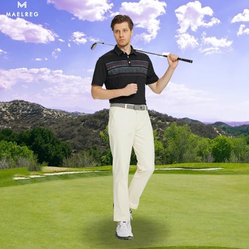 Image of M MAELREG Golf Pants Men Quick Dry - 30 inch /32 inch /34 inch Stretch Lightweight 5 Pockets Water-Resistant Casual Mens Dress Pants