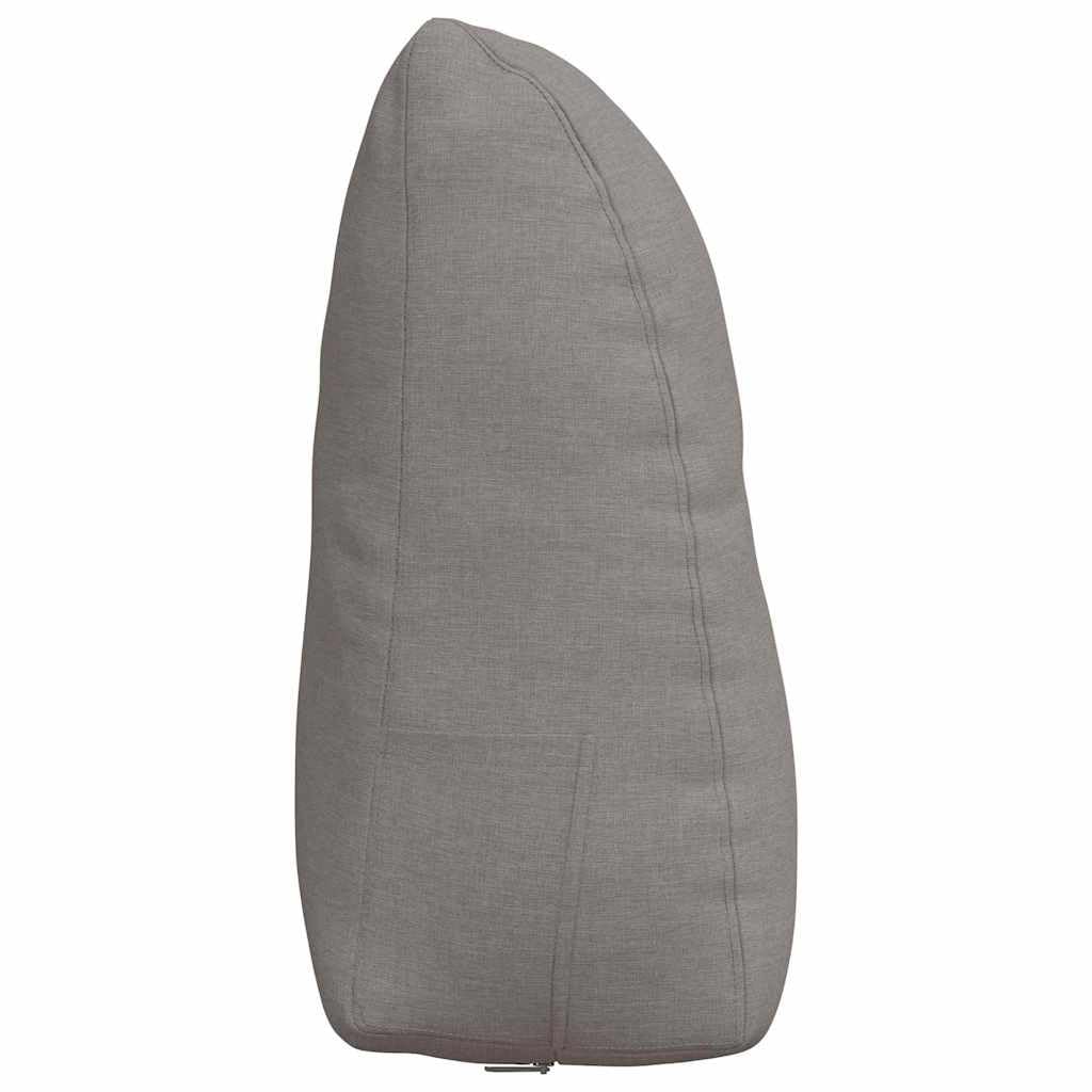 Cuscino per la schiena, 60 x 24 x 50 cm, in tessuto, cuscino lombare ergonomico con rivestimento sfoderabile, supporto ortopedico per divano, ufficio, auto, traspirante e antiscivolo