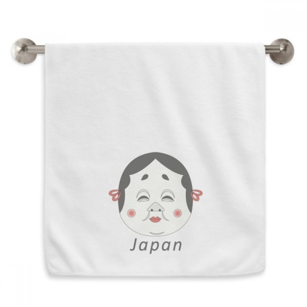 Serviettes moelleuses serviettes débarbouillettes 13x29 pouces blanc imprimé japonais