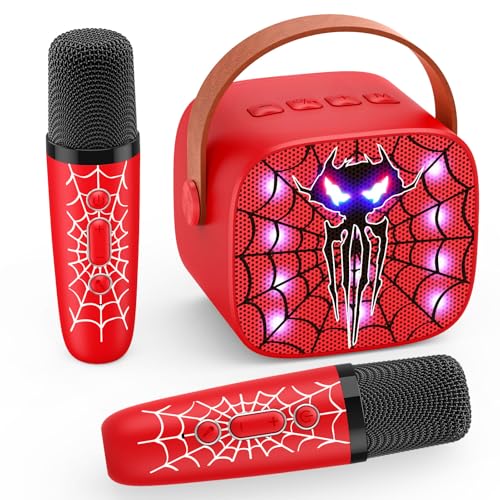 Braxel Karaoke per Bambini con 2 Microfono Wireless Karaoke, Regalo Pasqua Bambino 3-12 Anni Maschio Microfono Bluetooth...