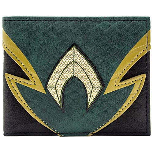 Preisvergleich Produktbild DC Aquaman Schuppenhafte Anzugart Grün Portemonnaie Geldbörse