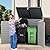 COCLUB 4.6 ft x 4.1 ft Resin Outdoor Storage Shed, 49.5 Cu Ft Extra Large Horizontal Tool Sheds, Multi-Purpose Storage Cabinet for Trash Cans, Garden Tools, Lawn Mower, Double Lockable Doors