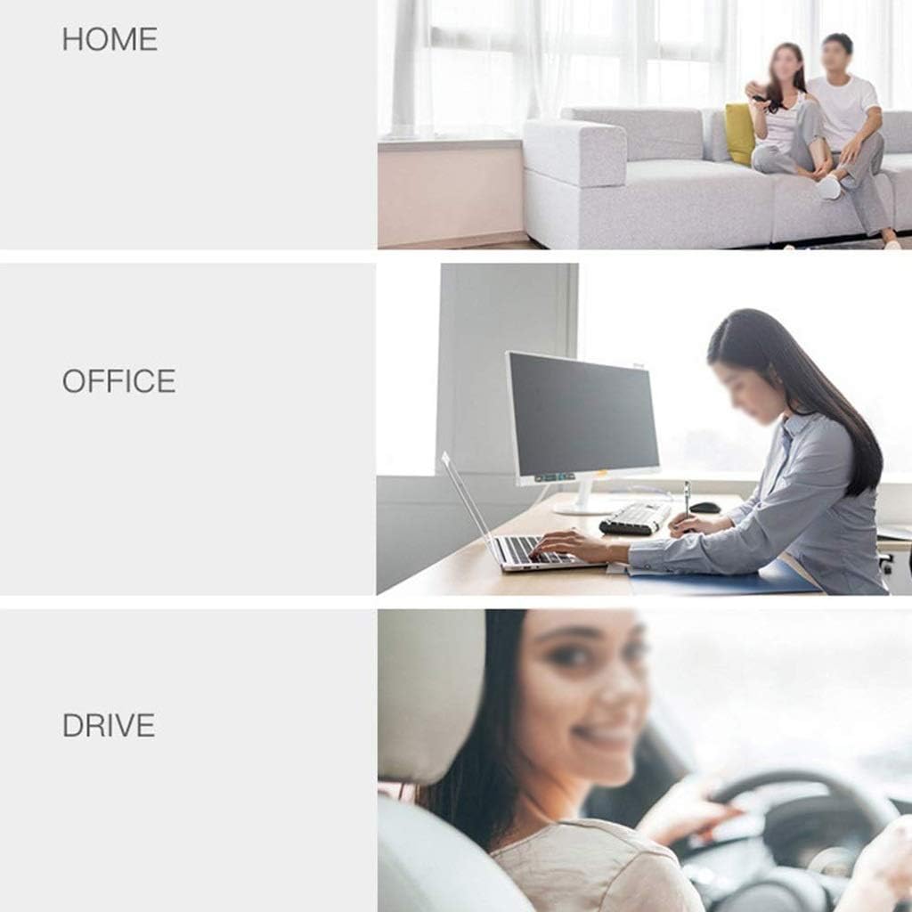 Lumbar Pillow - Memory Foam Lumbar Support Pillow Travel Back Cushion Portable with Seat Pad, Back Office Soft Rest Protector(D)