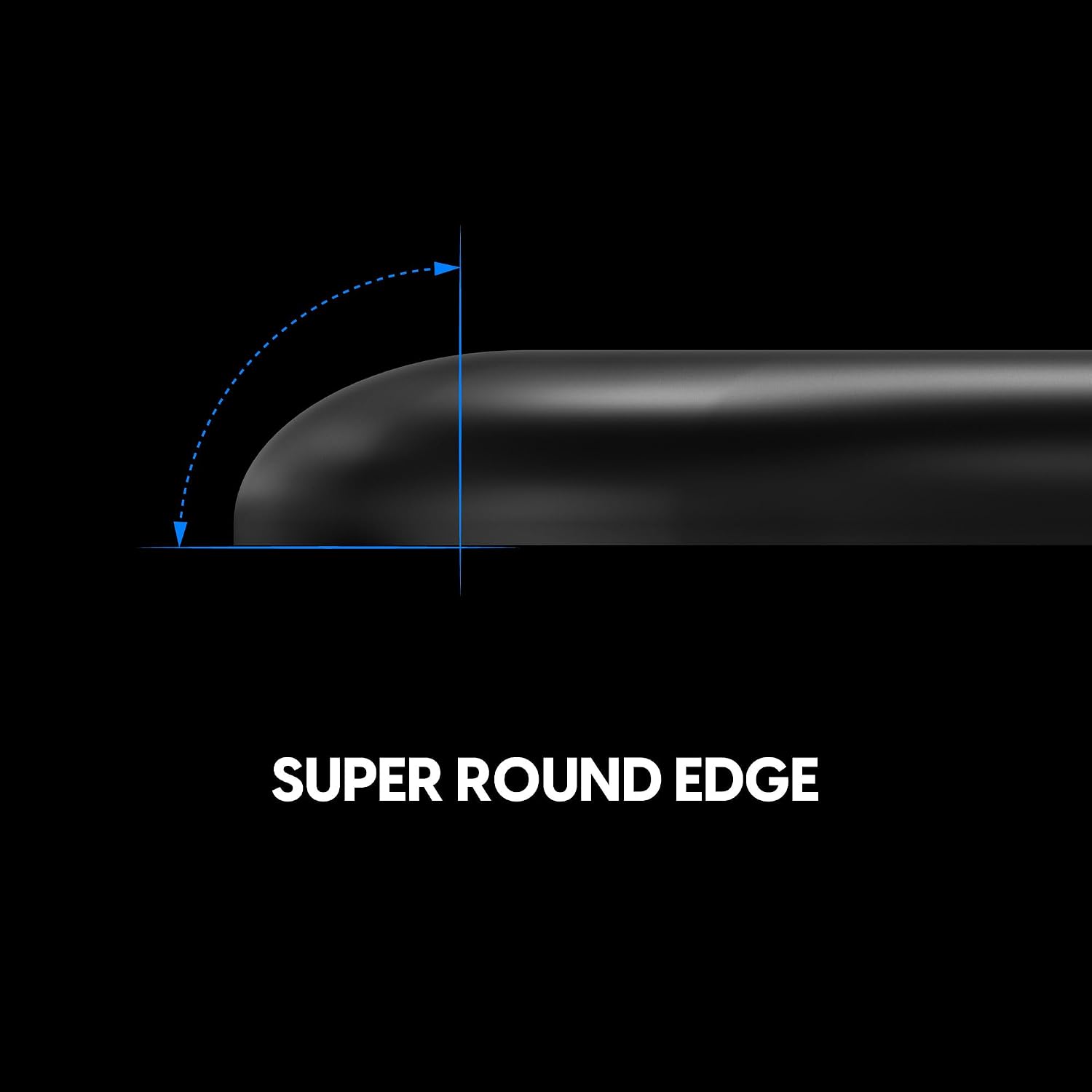 Superglide Glass Mouse Skates - Consistent Controllable Glide, Polished Round Edge, Super Balanced Gaming Mouse Feet with Durable Sole for Pulsar Xlite Series (Type-C, Black)