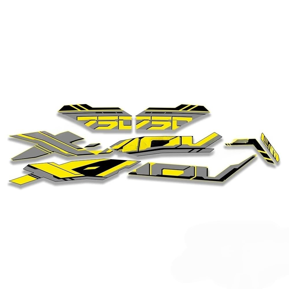 Motorcycle Fairing Sticker Decal Kit Glossy Silver for XADV750 for X ADV 750 for XADV 2025(Color3)