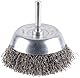 Bosch 1x PRO Steel Longlife Topfbürste, gewellter Draht für 6‑mm-Zylinderschaft und Bohrer (Ø 70 mm, Professional Zubehör Bohrmaschine/Schrauber)