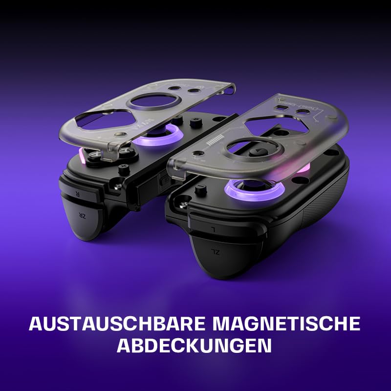 NYXI Hyperion 2 Wireless Switch Controller, Hall-Effekt-Joystick, Mechanische Mikroschalter-Tasten, RGB-Beleuchtung, 6-Achsen-Gyroskop, Turbo, Vibration, Programmierbare Tasten für Switch